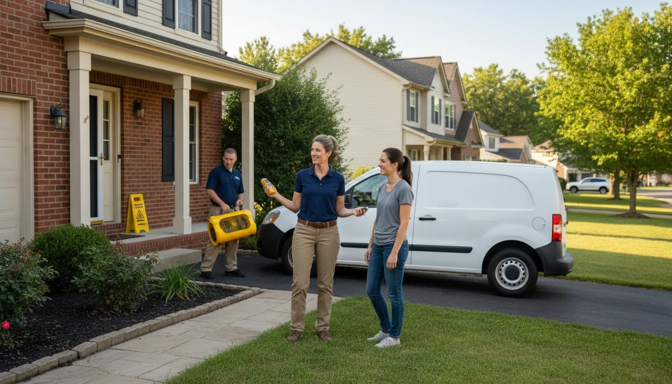 Residential water damage restoration in Fort Lee, VA